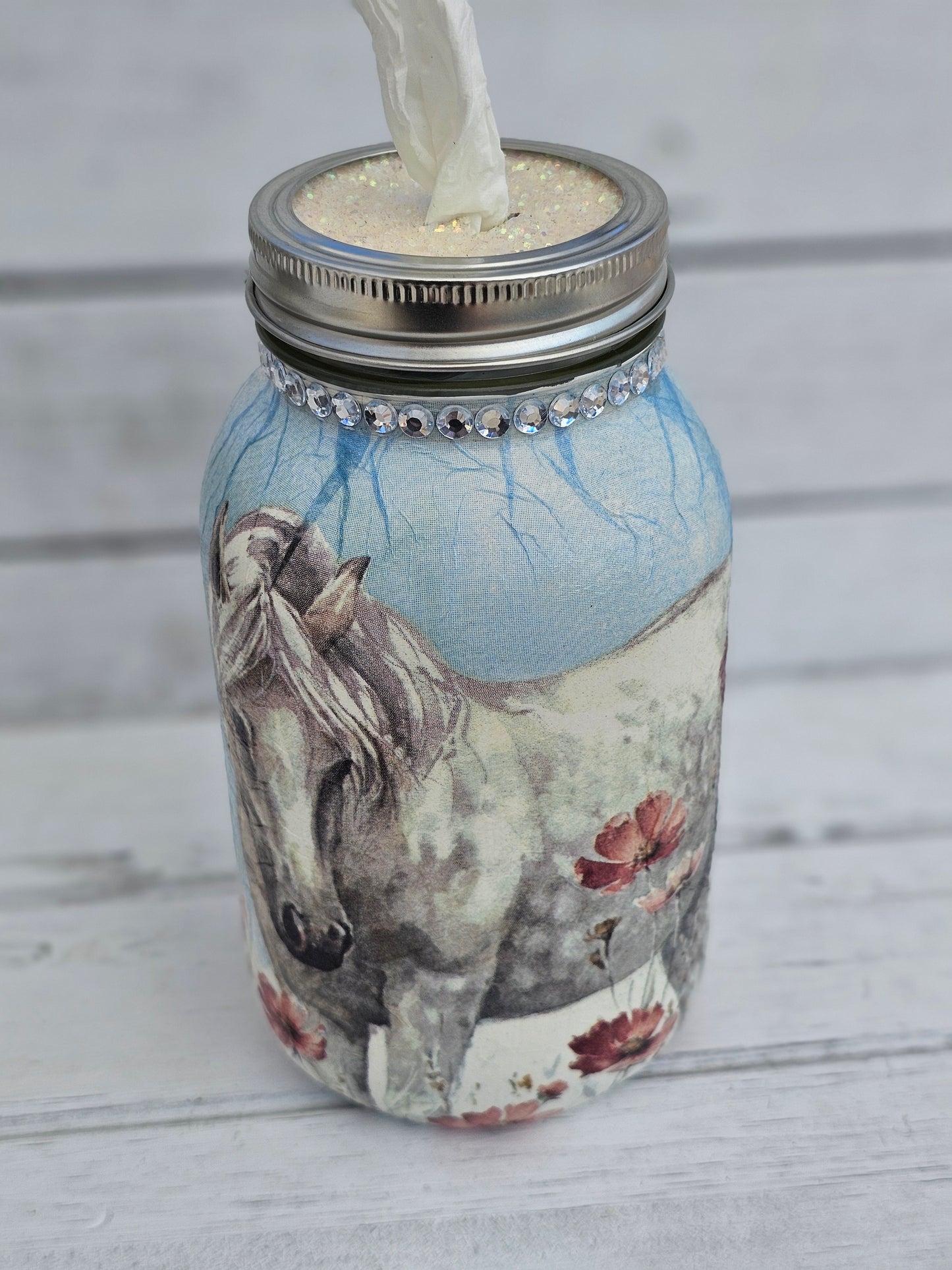 Decorative Tissue Jar (Horse)