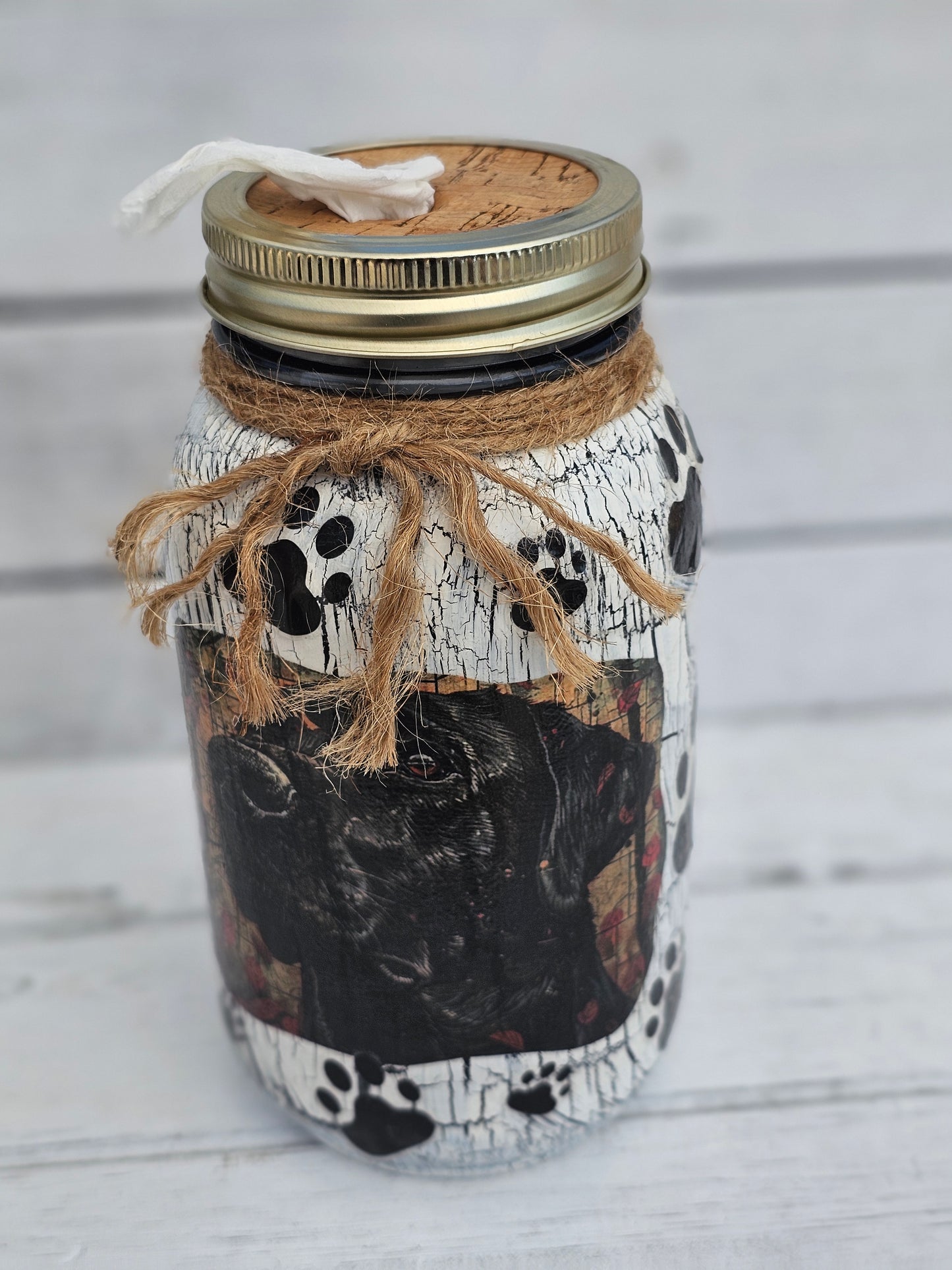 Decorative Tissue Jar (Dog Multi Breed)
