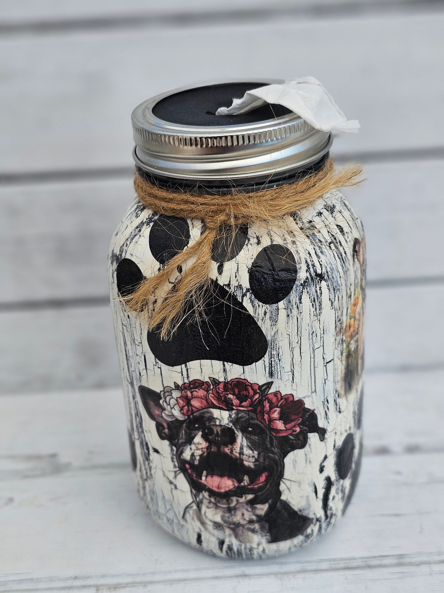 Decorative Tissue Jar (Dog Multi Breed)