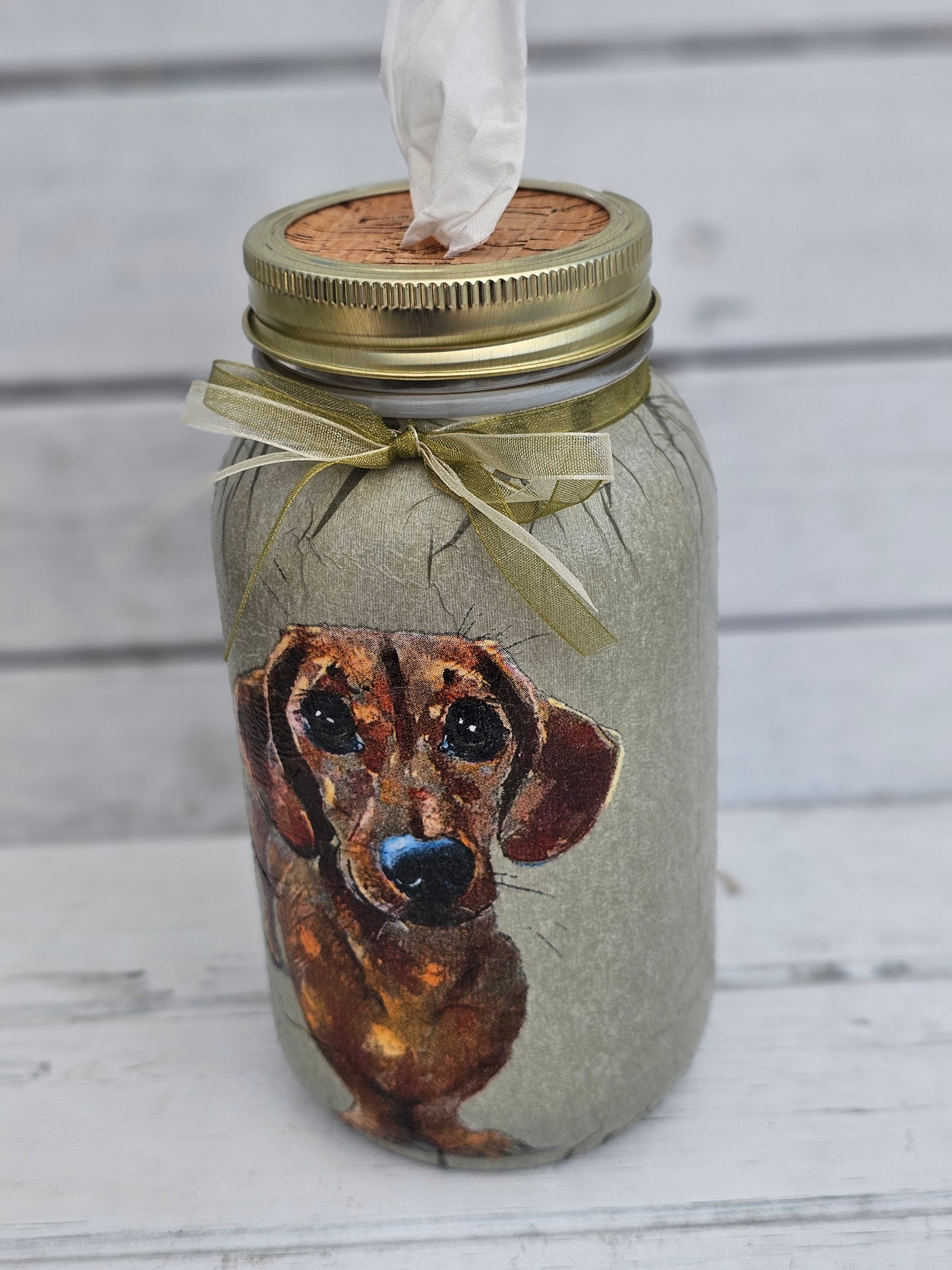 Decorative Tissue Jar (Dog Multi Breed)