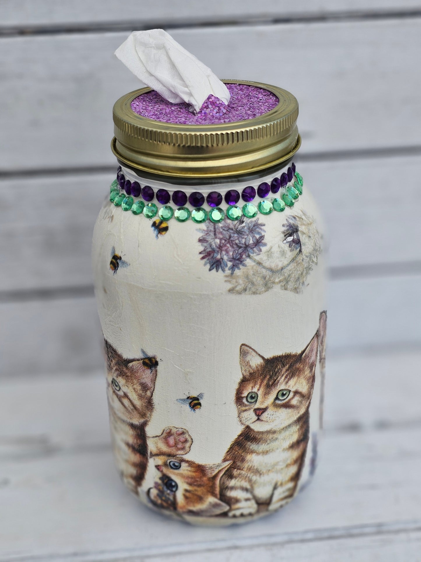 Decorative Tissue Jar (Cat)