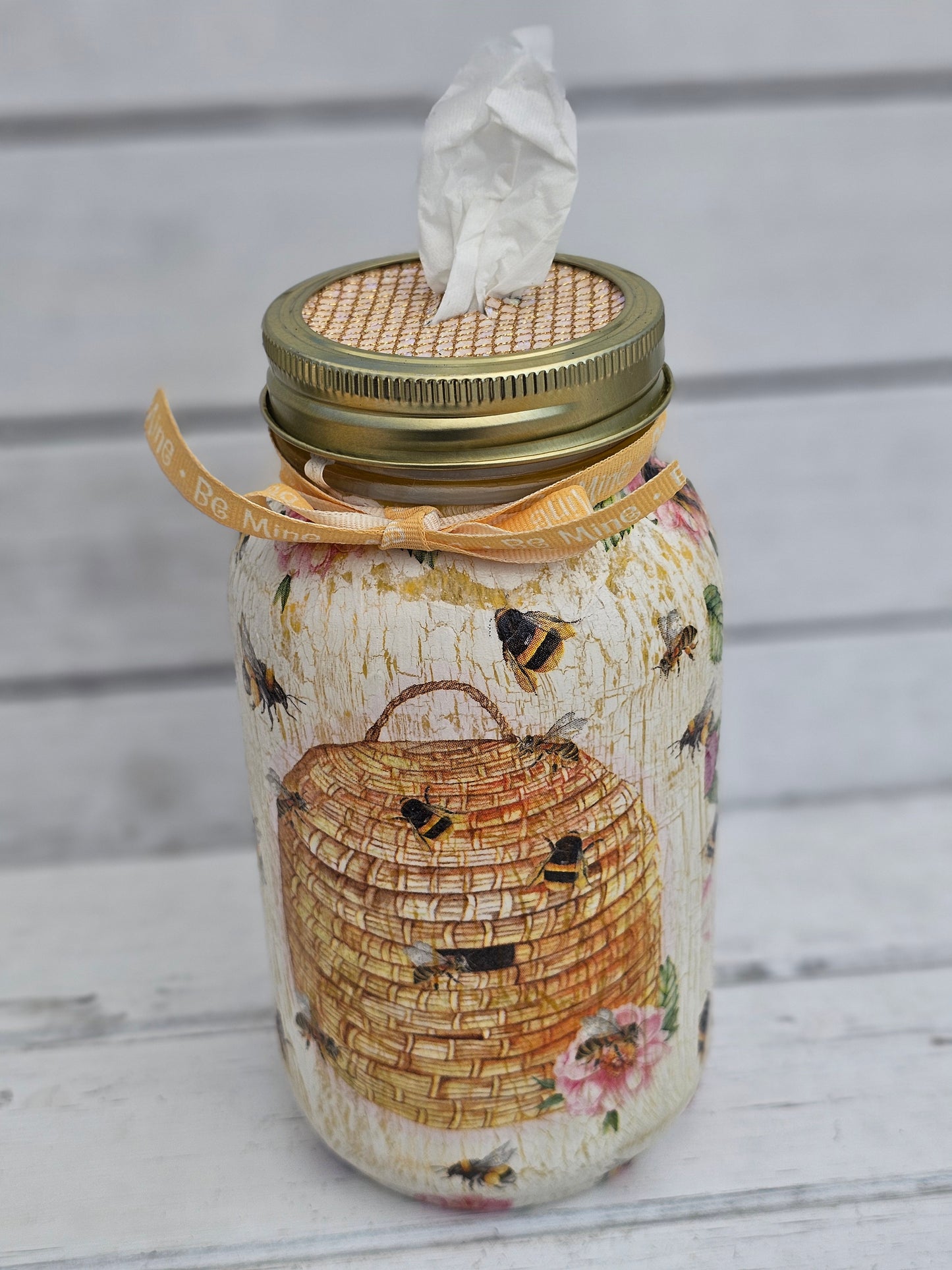 Decorative Tissue Jar (Bee)