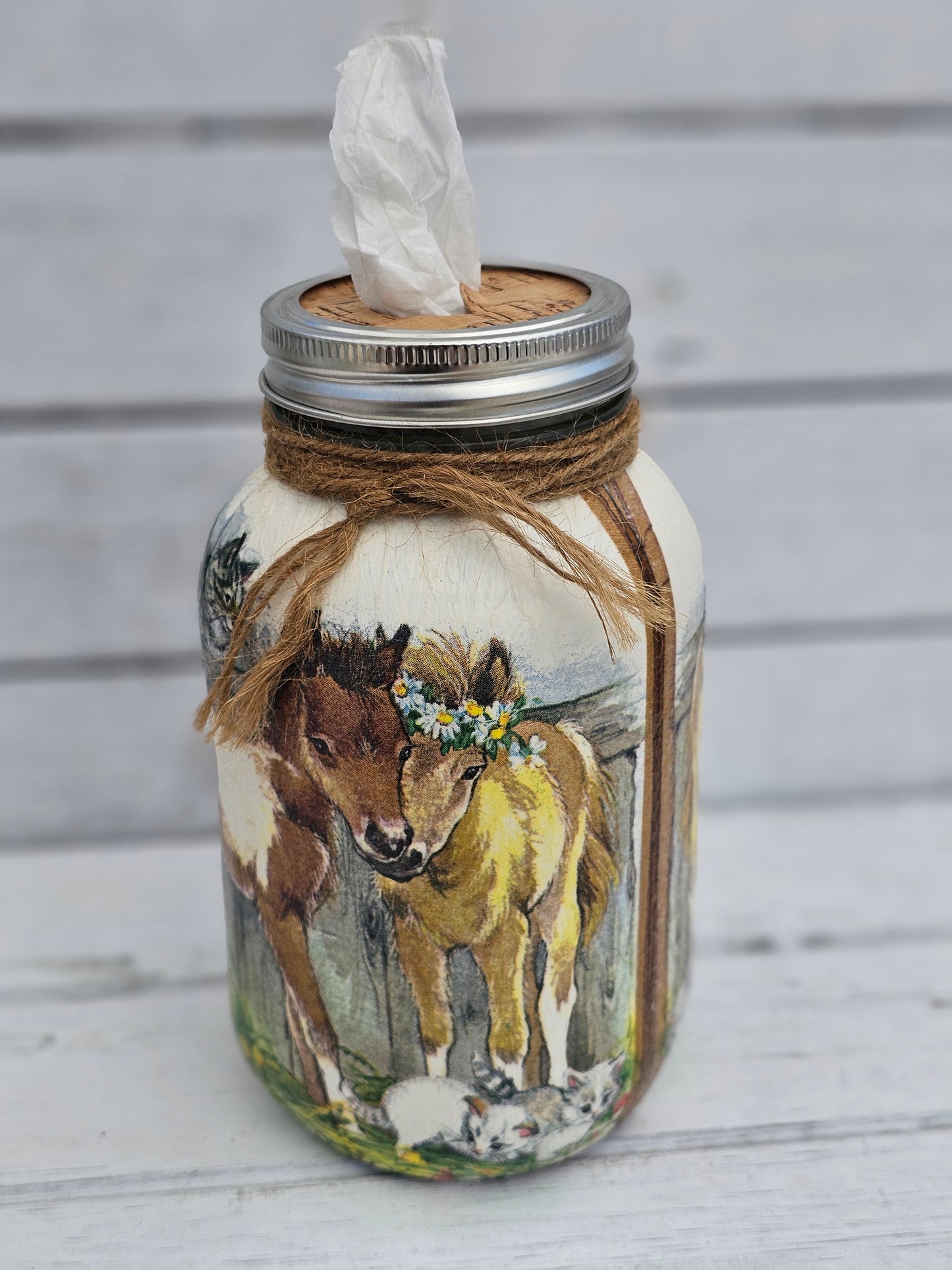 Decorative Tissue Jar ( Horse)