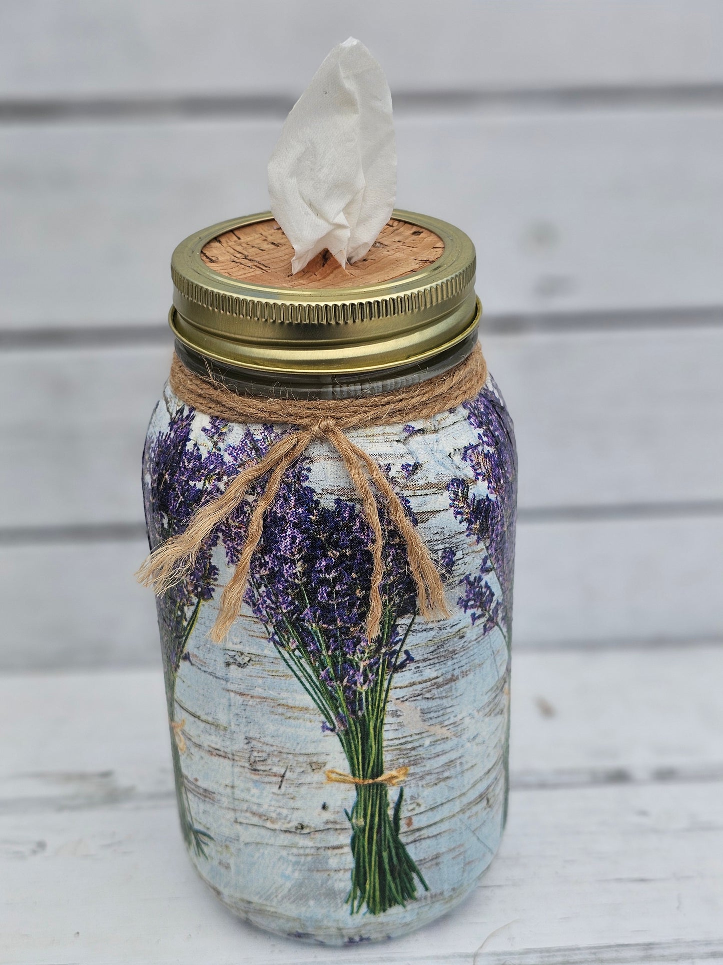 Decorative Tissue Jar (Flower)