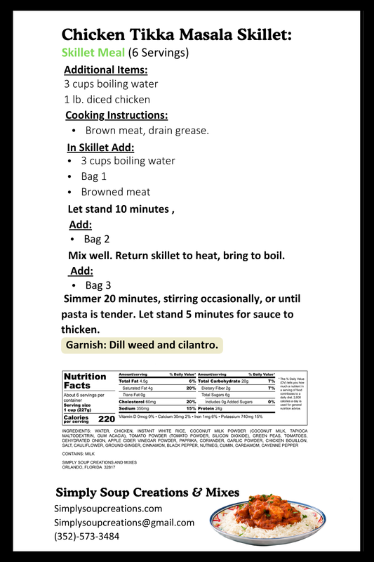 Chicken Tikka Masala Skillet Mix