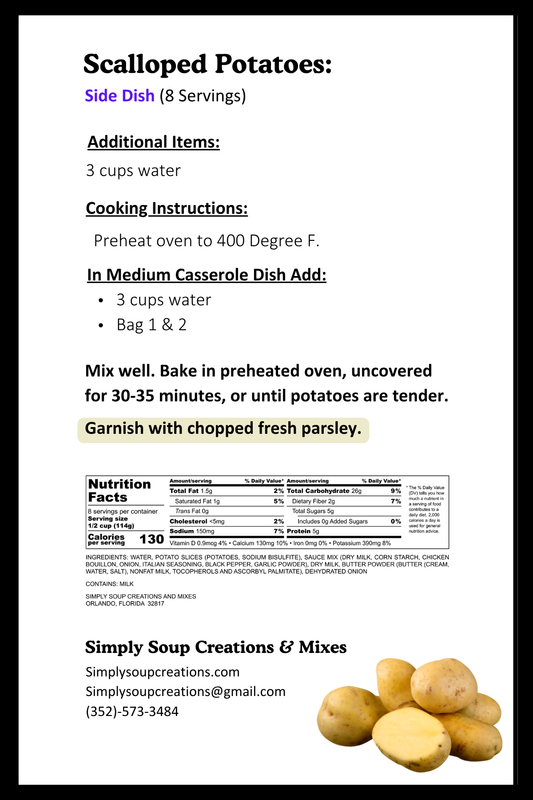 Scalloped Potatoes / Side Dish Mix