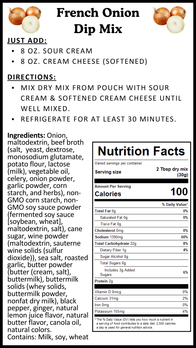 French Onion Dip Mix