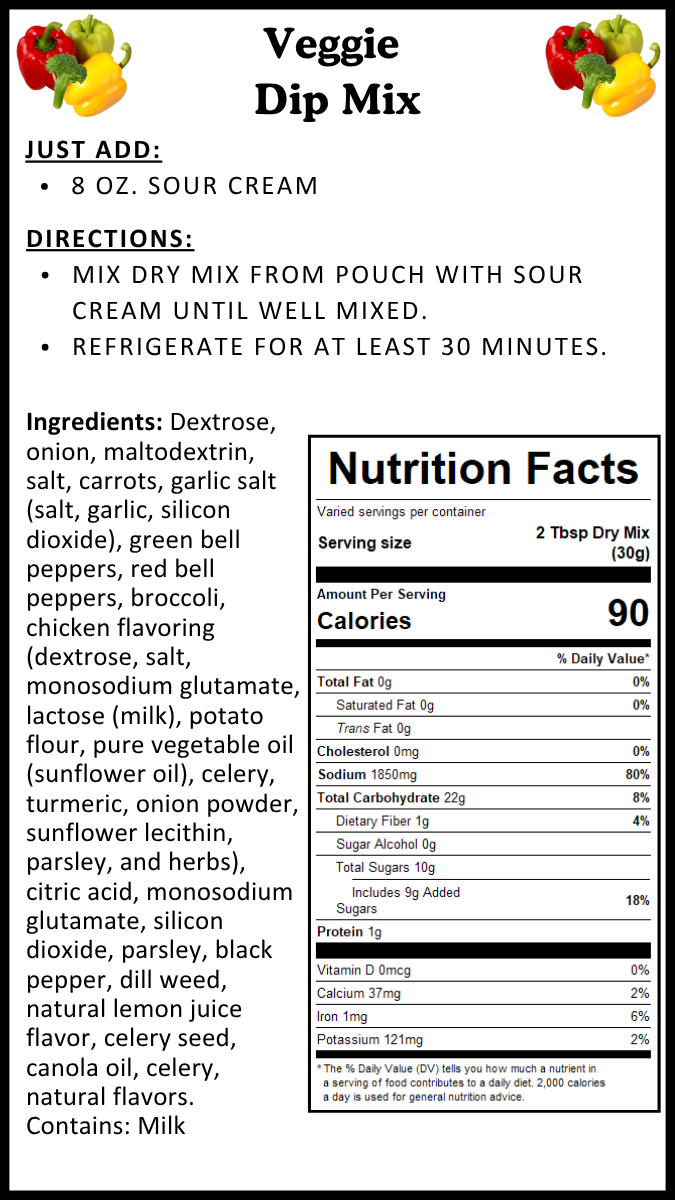 Veggie Dip Mix