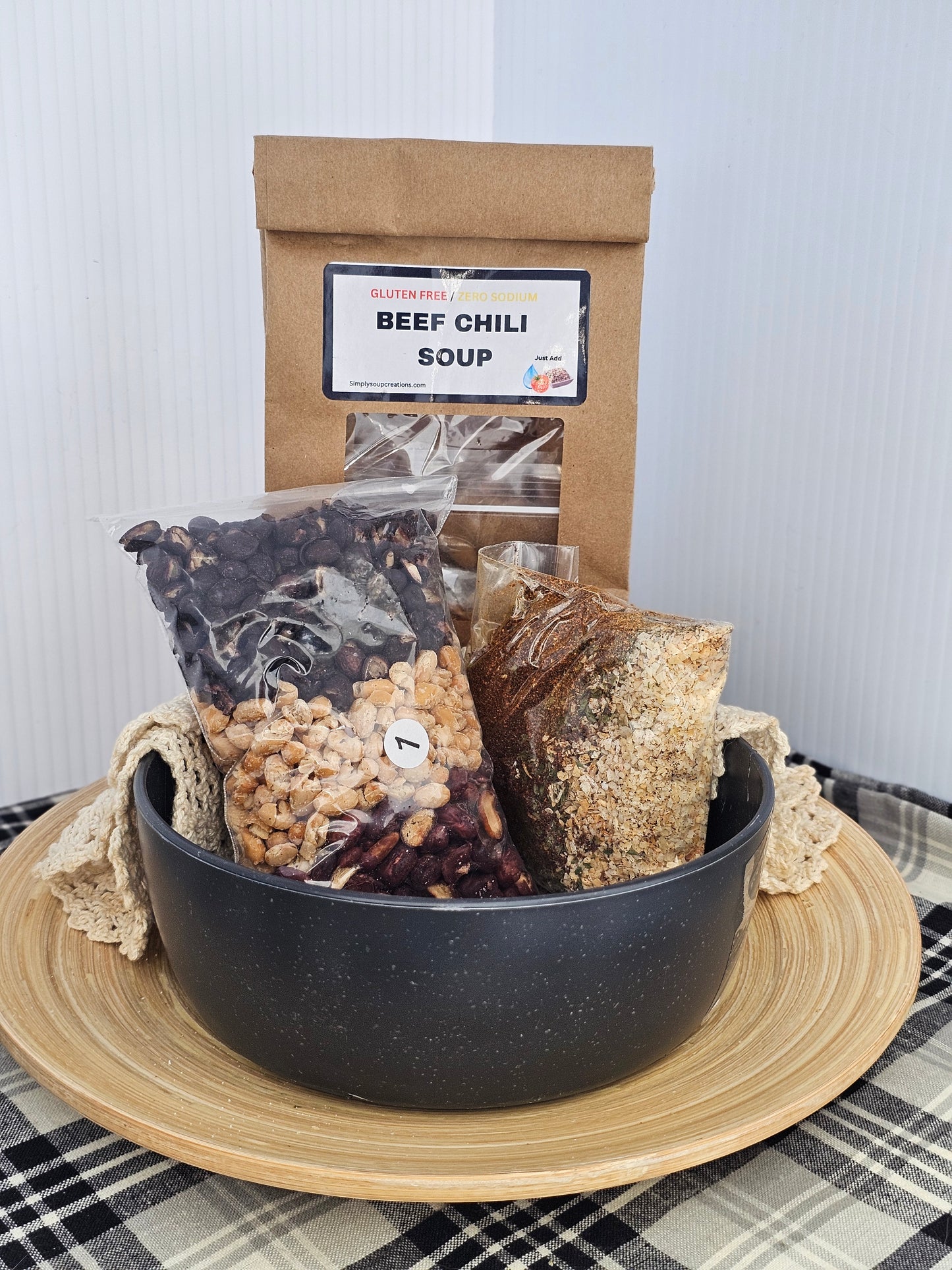 Beef Chili Soup /Gluten Free / Low Sodium