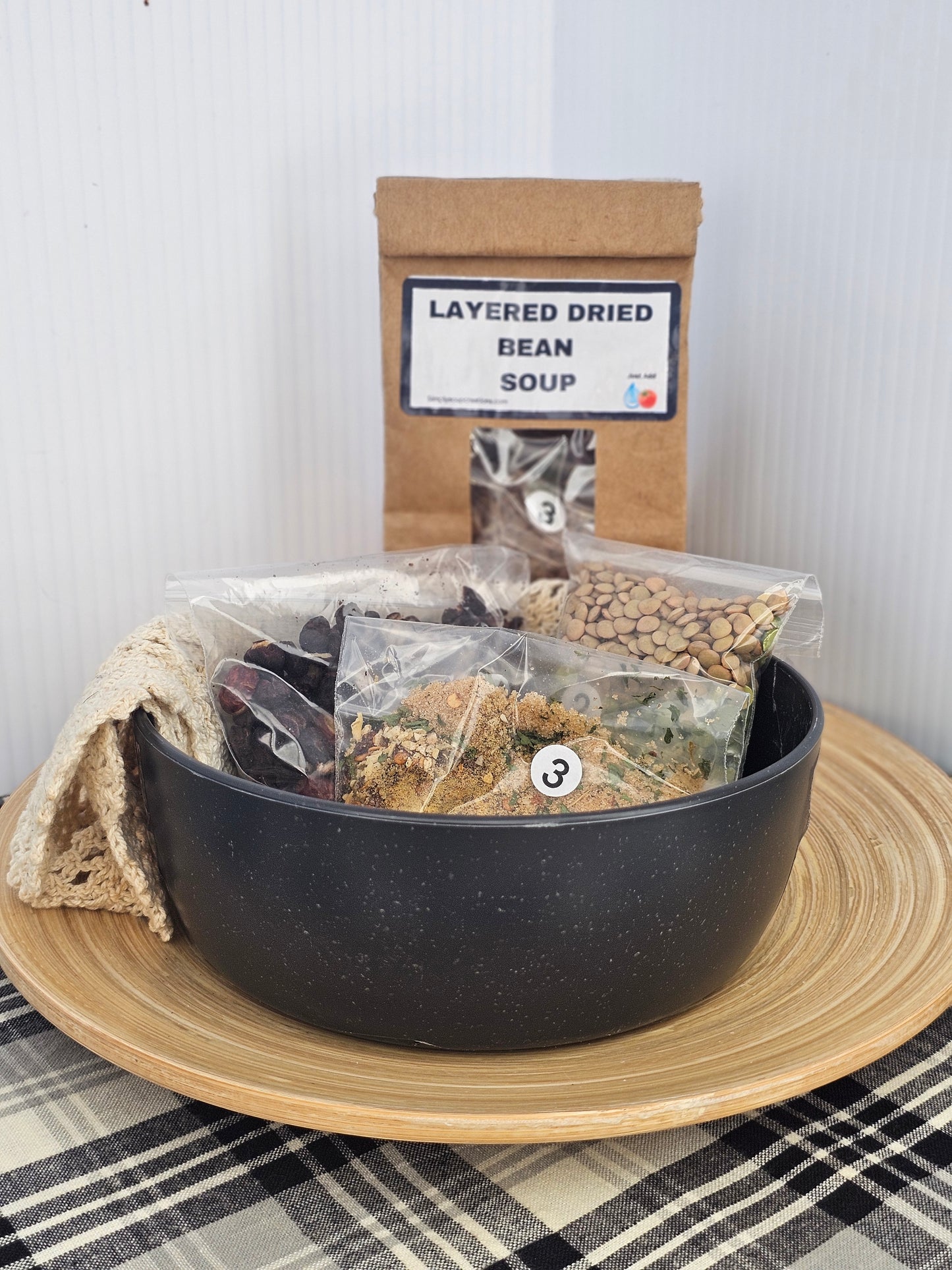 Layered Dried Bean Soup