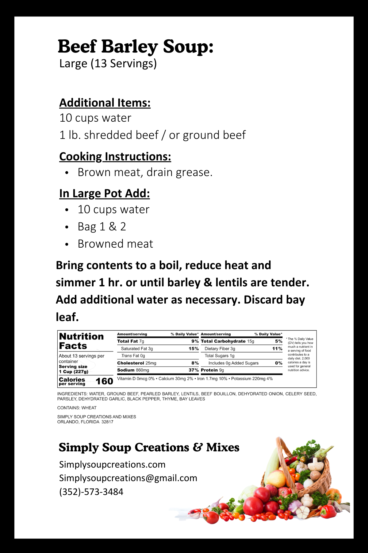 Beef Barley Soup