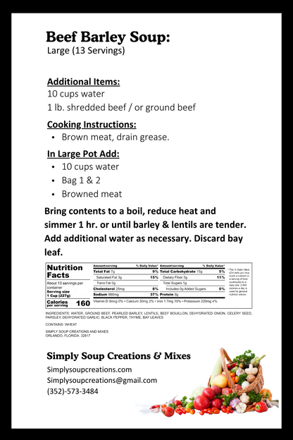 Beef Barley Soup