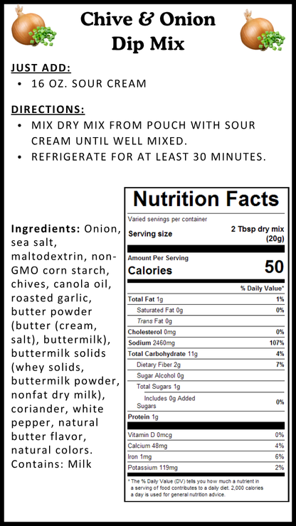 Chive & Onion Dip Mix