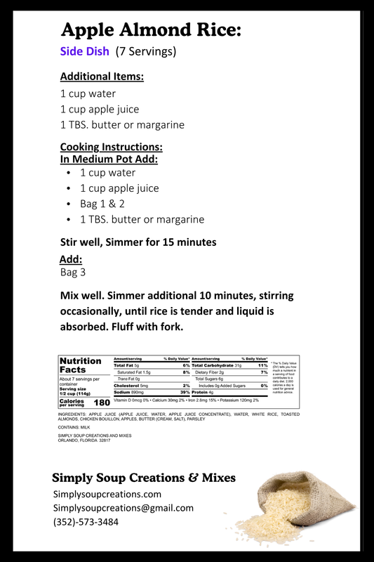 Apple Almond Rice / Side Dish Mix