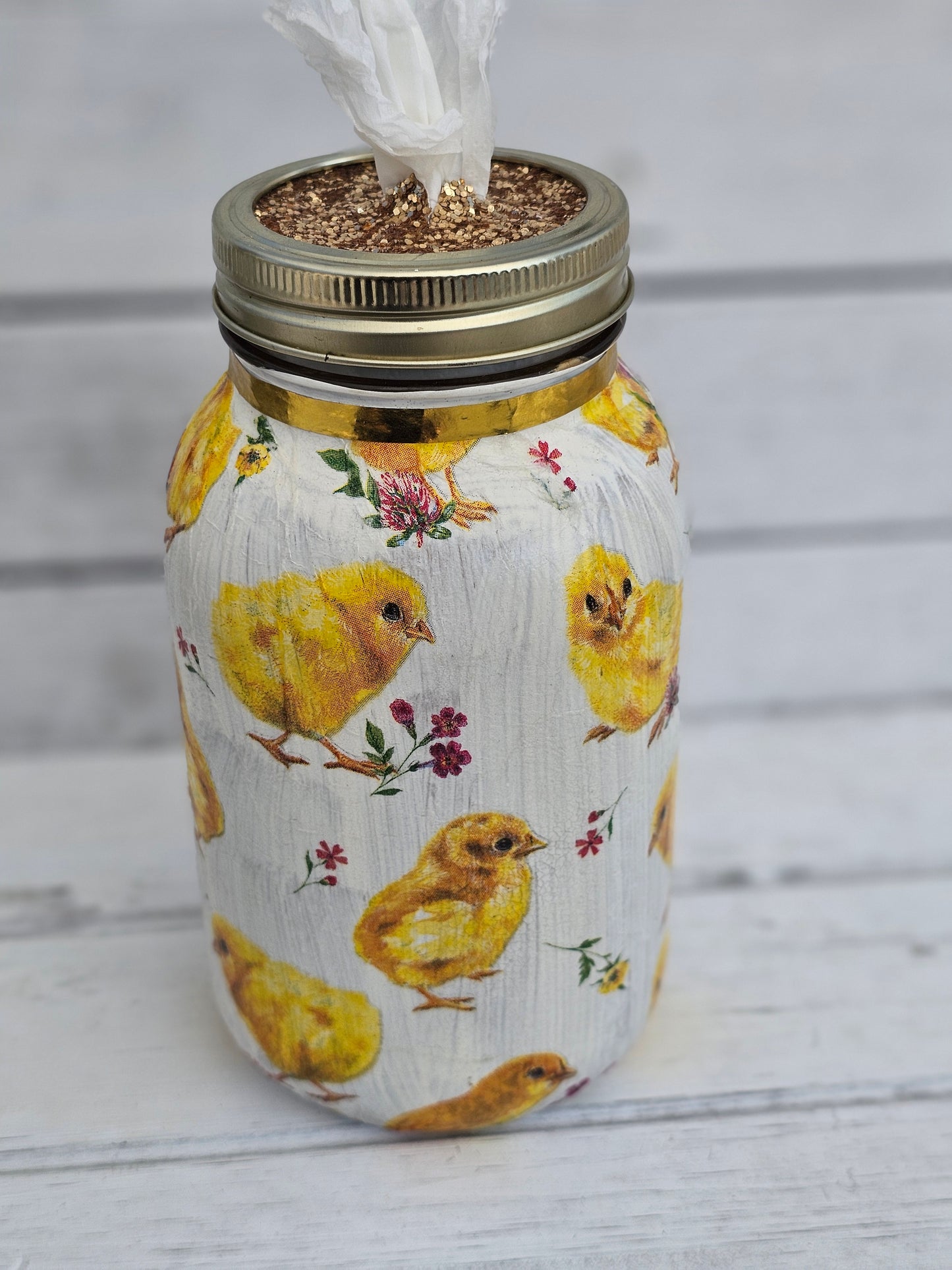 Decorative Tissue Jar ( Baby Chick)