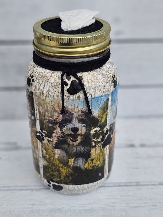 Decorative Tissue Jar (Dog Multi Breed)