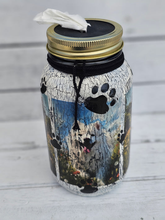 Decorative Tissue Jar (Dog Multi Breed)