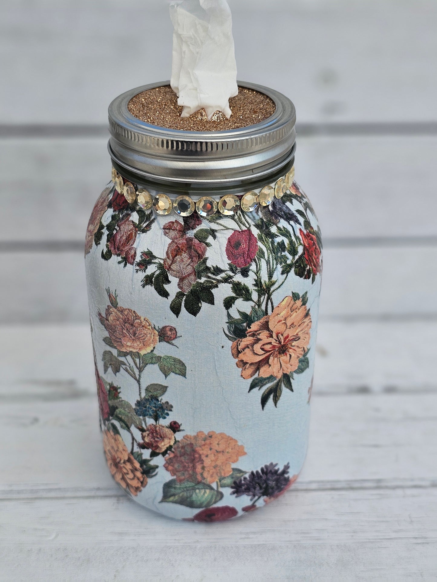 Decorative Tissue Jar (Flower)