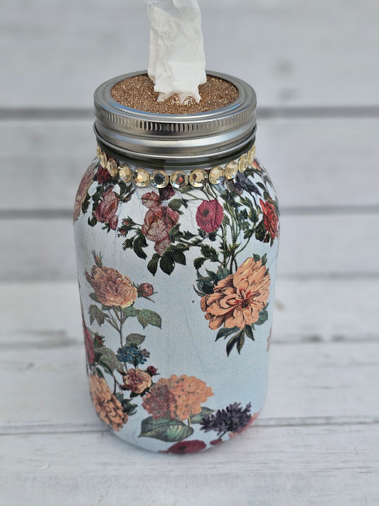 Decorative Tissue Jar (Flower)