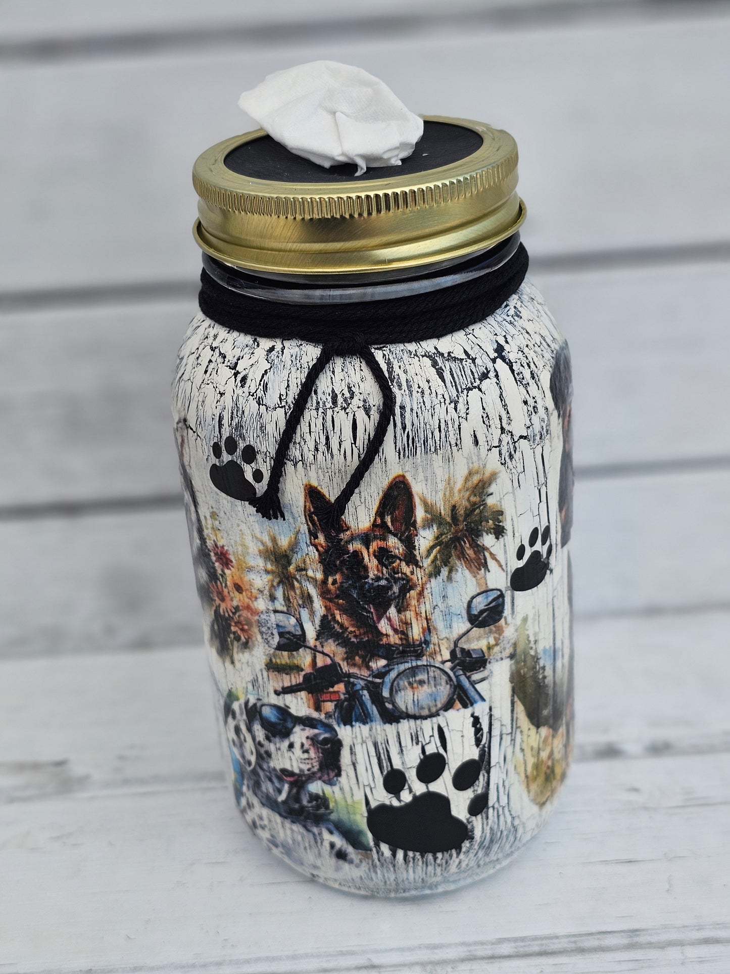 Decorative Tissue Jar (Dog Multi Breed)