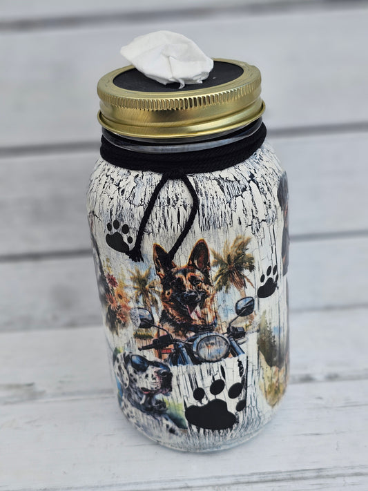 Decorative Tissue Jar (Dog Multi Breed)