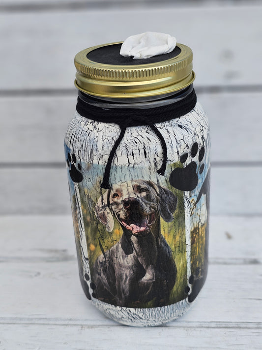 Decorative Tissue Jar (Dog Multi Breed)