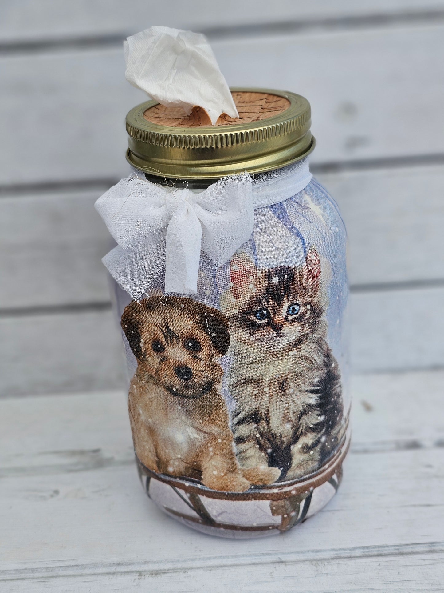 Decorative Tissue Jar (Dog / Cat)