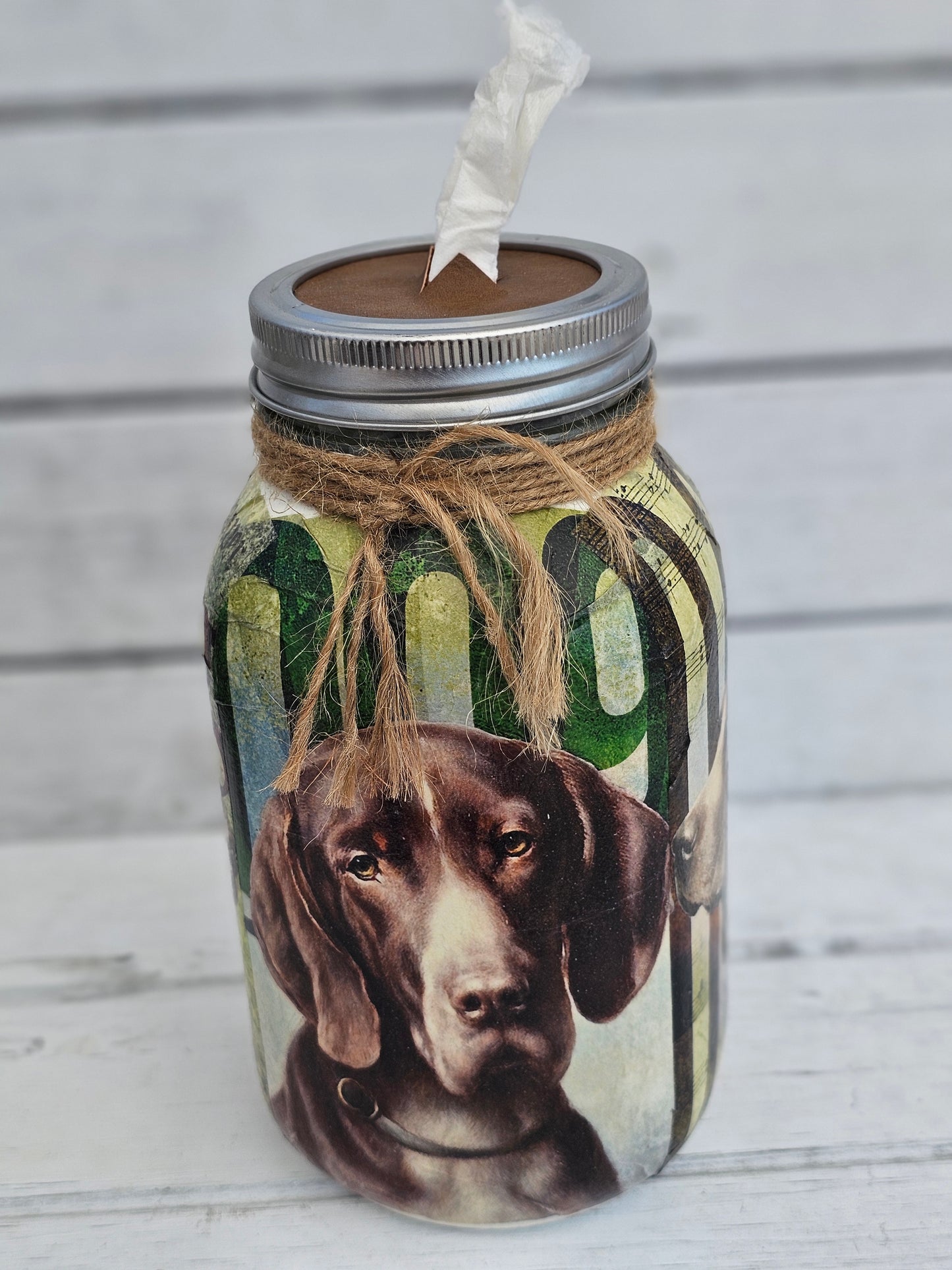 Decorative Tissue Jar (Dog Multi Breed)