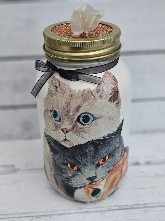 Decorative Tissue Jar (Cat)
