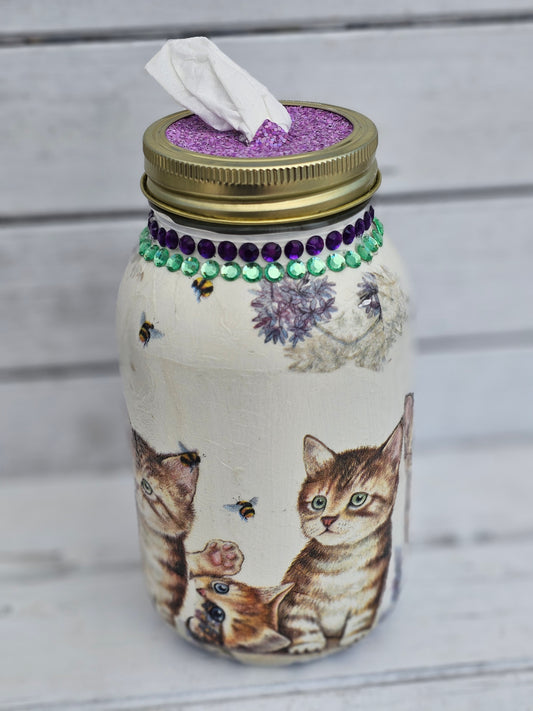 Decorative Tissue Jar (Cat)