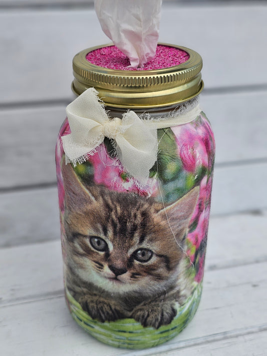 Decorative Tissue Jar (Cat)