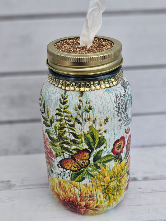 Decorative Tissue Jar (Flower)
