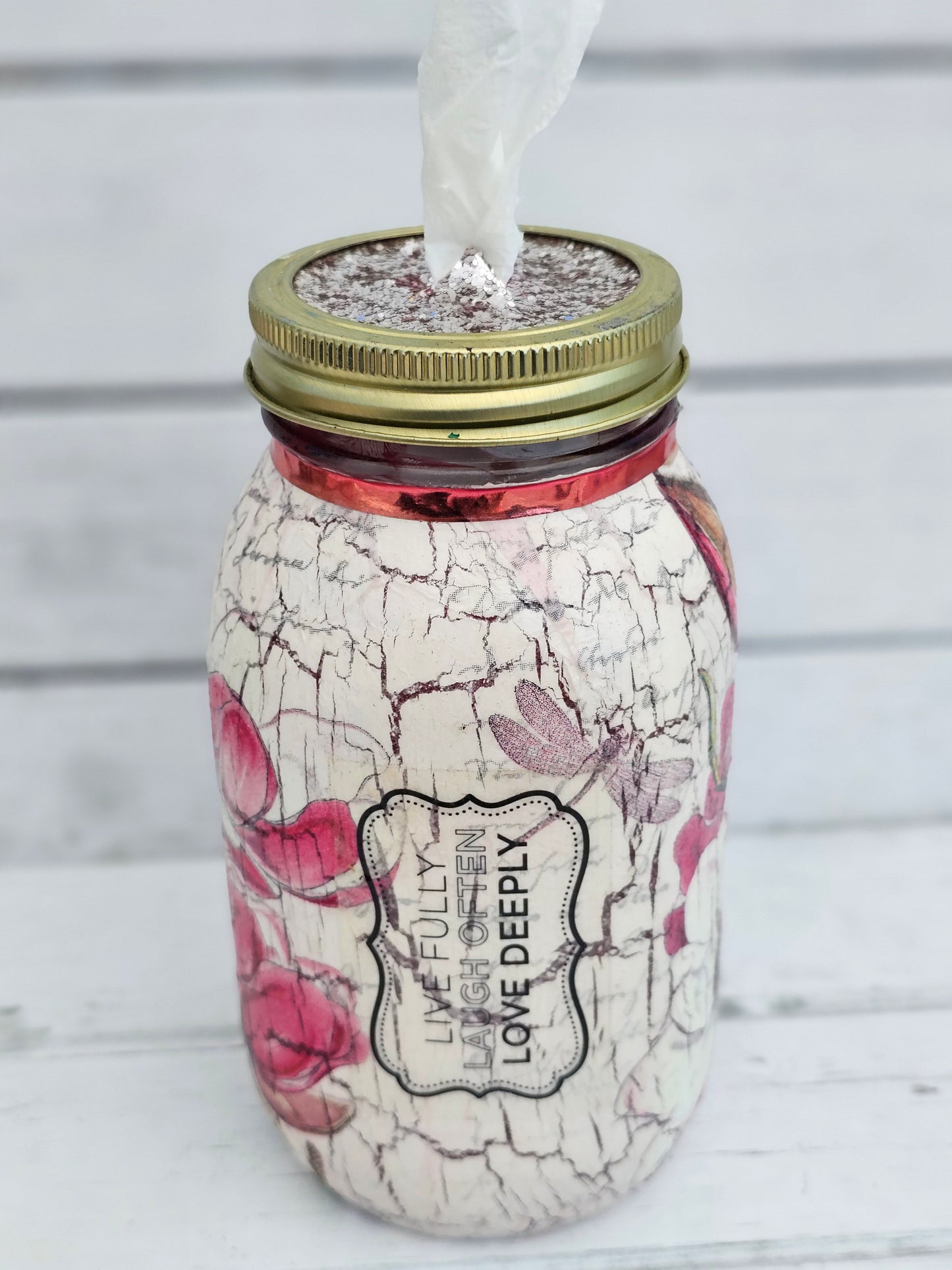 Decorative Tissue Jar (Flower)