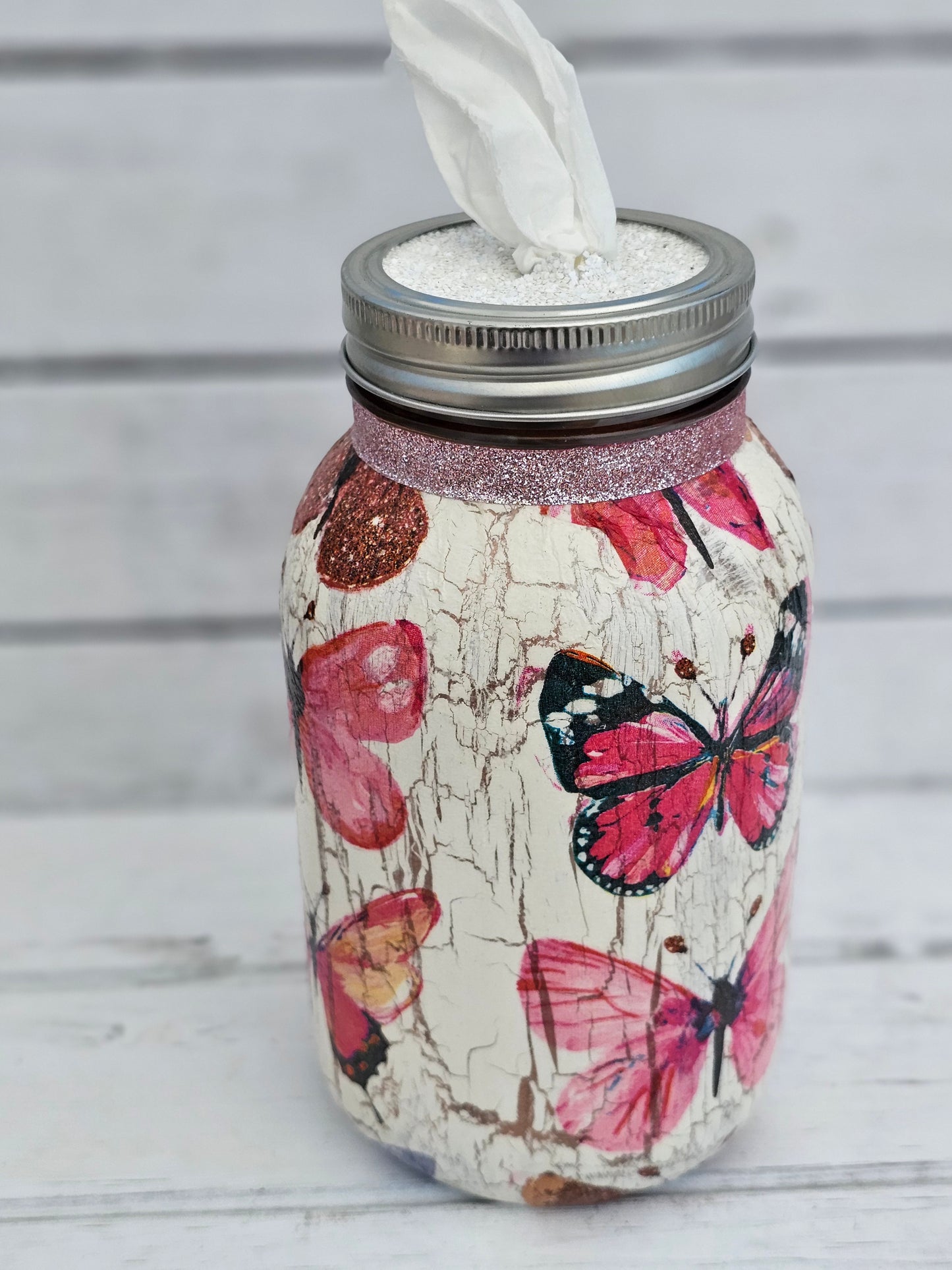 Decorative Tissue Jar (Butterfly / Dragonfly)