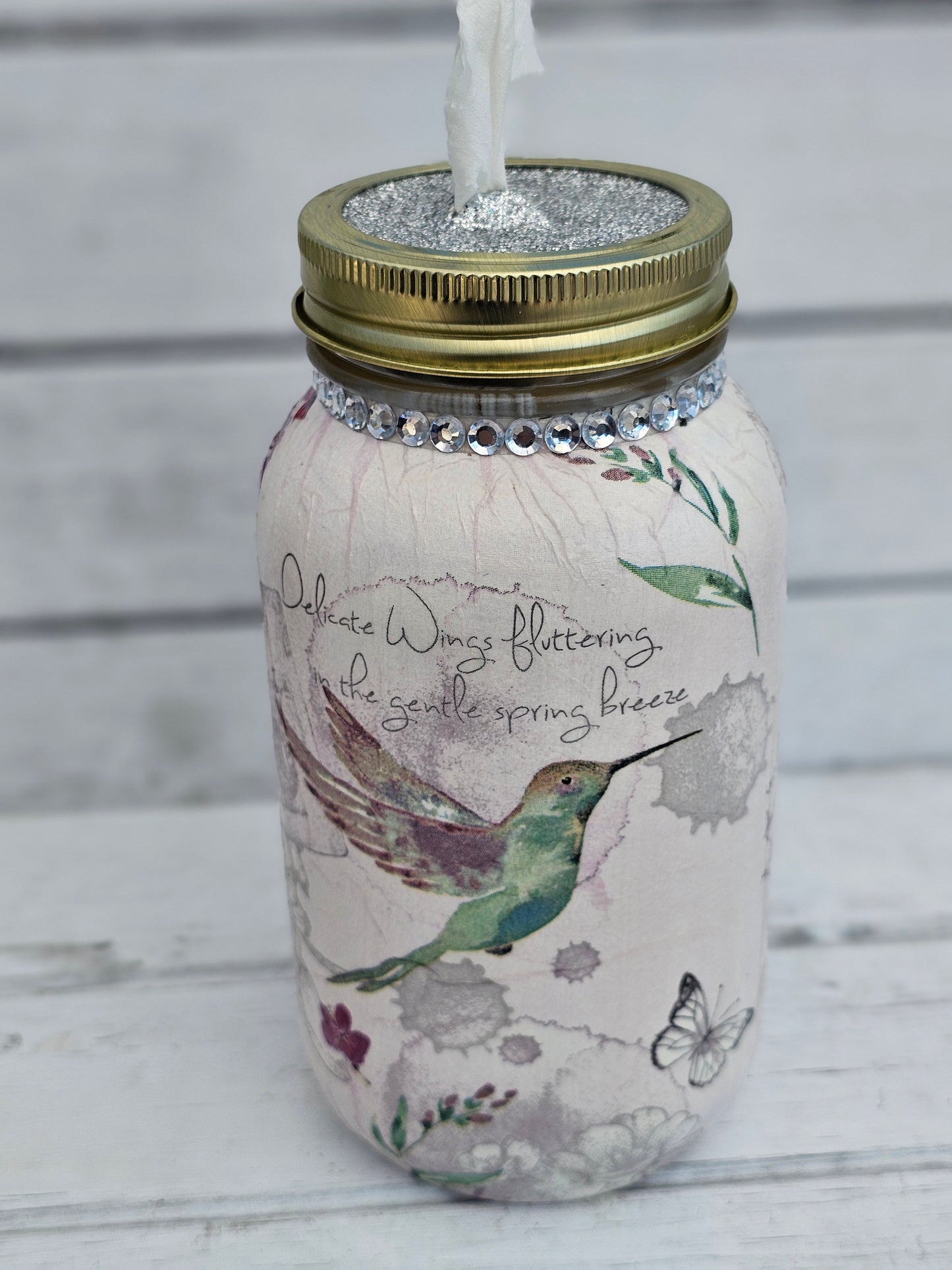 Decorative Tissue Jar (Bird}