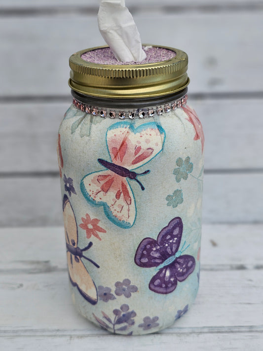 Decorative Tissue Jar (Butterfly / Dragonfly)