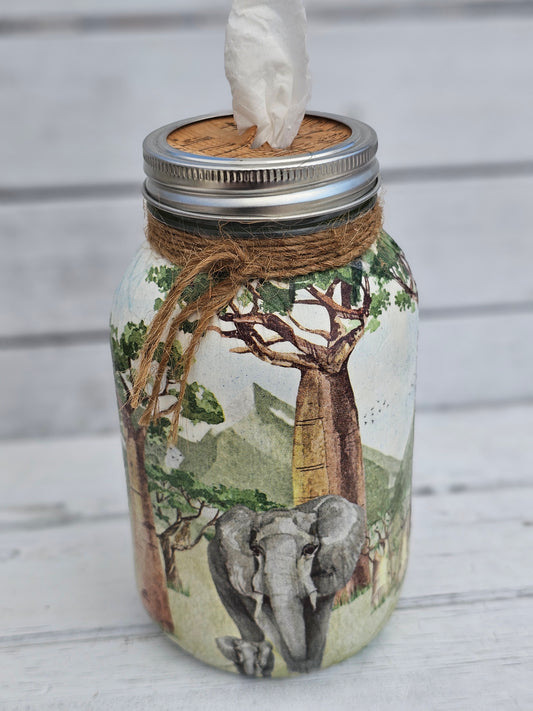 Decorative Tissue Jar (Animals)