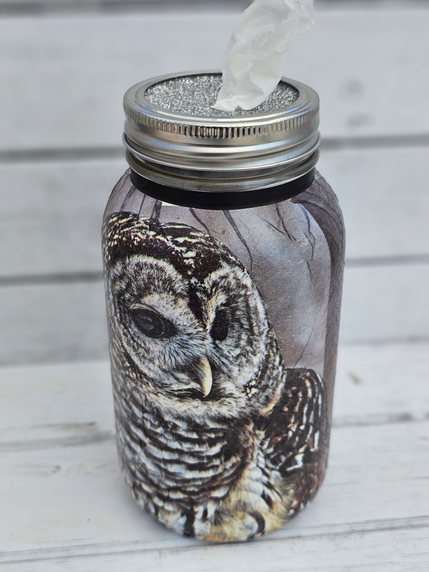 Decorative Tissue Jar ( Owl )