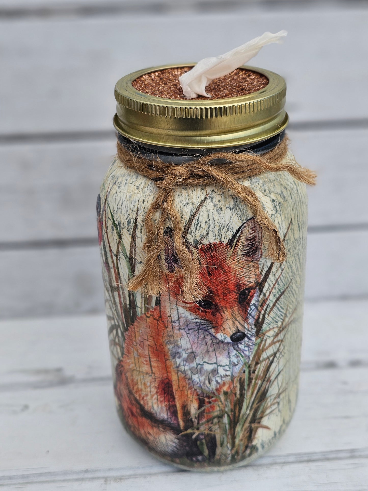 Decorative Tissue Jar (Animals)