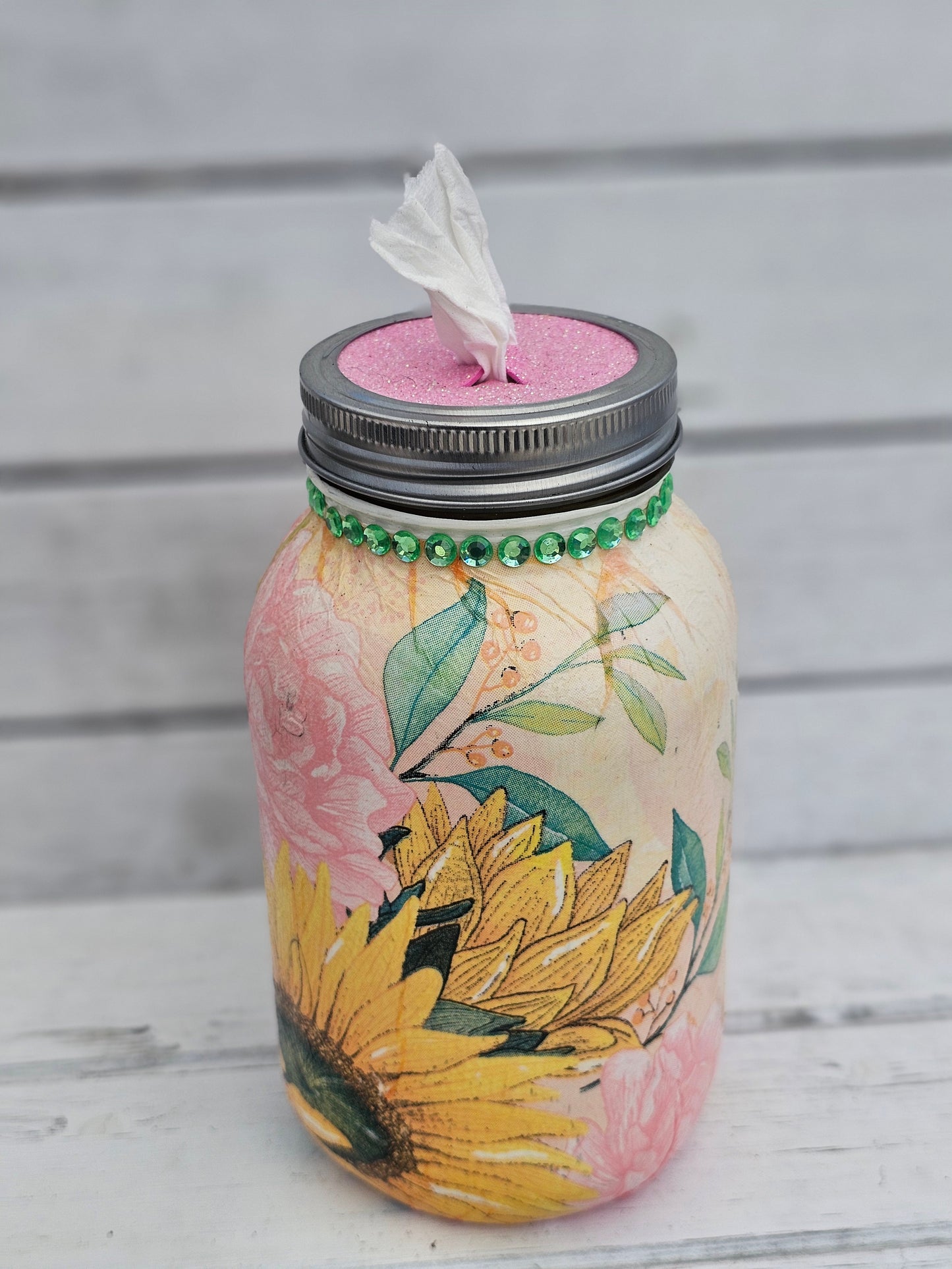 Decorative Tissue Jar (Flower)