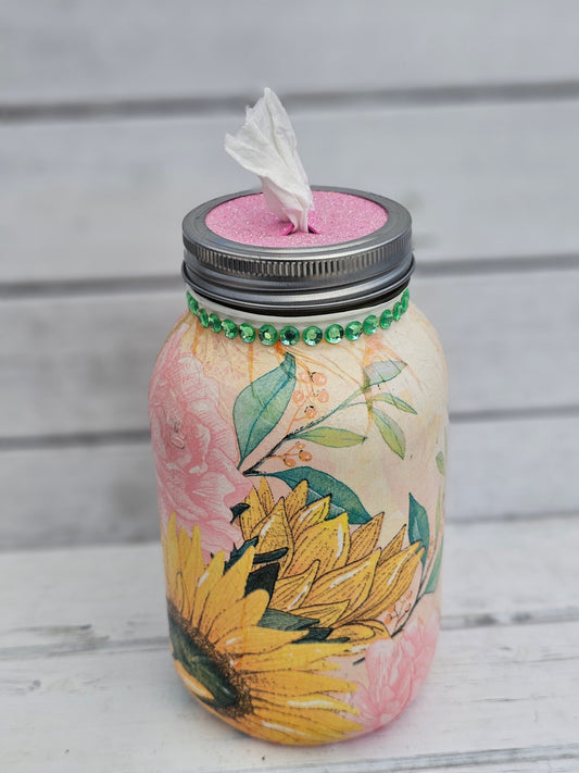 Decorative Tissue Jar (Flower)