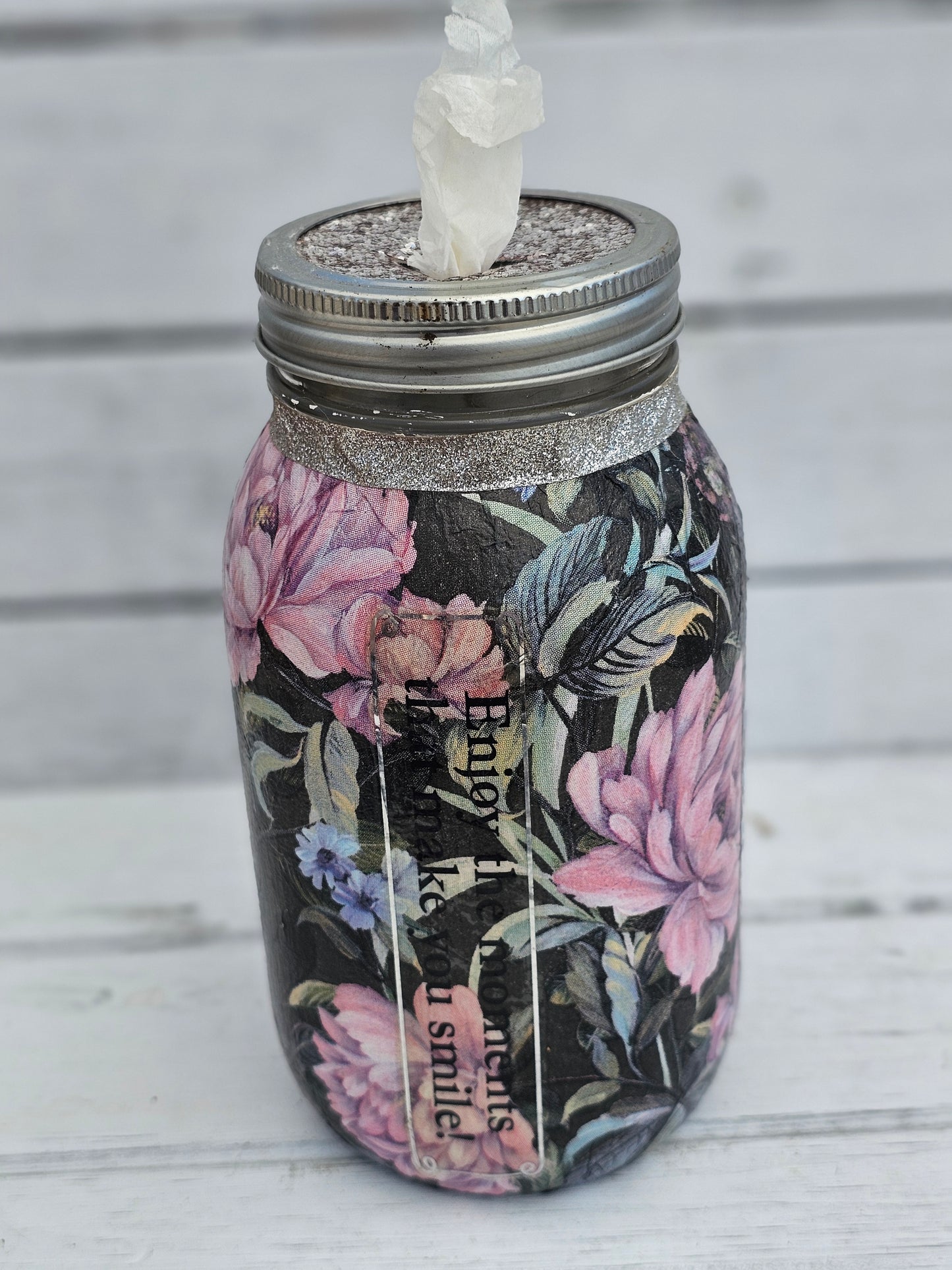 Decorative Tissue Jar (Flower)