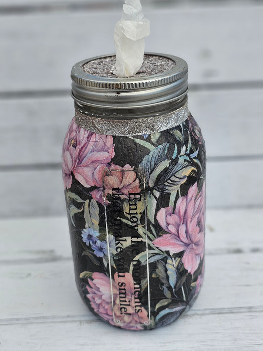 Decorative Tissue Jar (Flower)