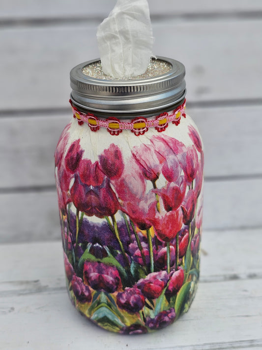 Decorative Tissue Jar (Flower)