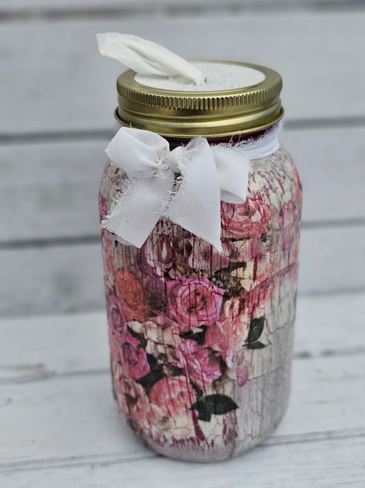 Decorative Tissue Jar (Flower)