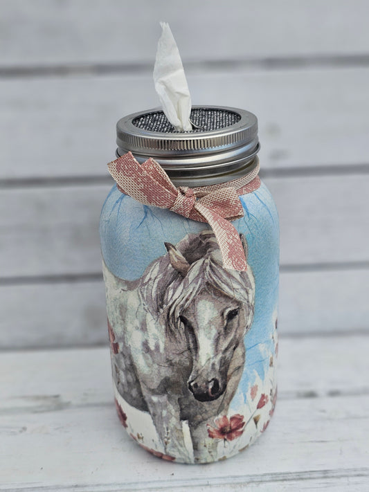 Decorative Tissue Jar ( Horse)