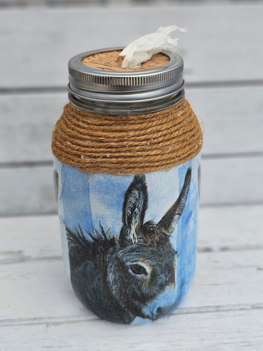 Decorative Tissue Jar ( Donkey)