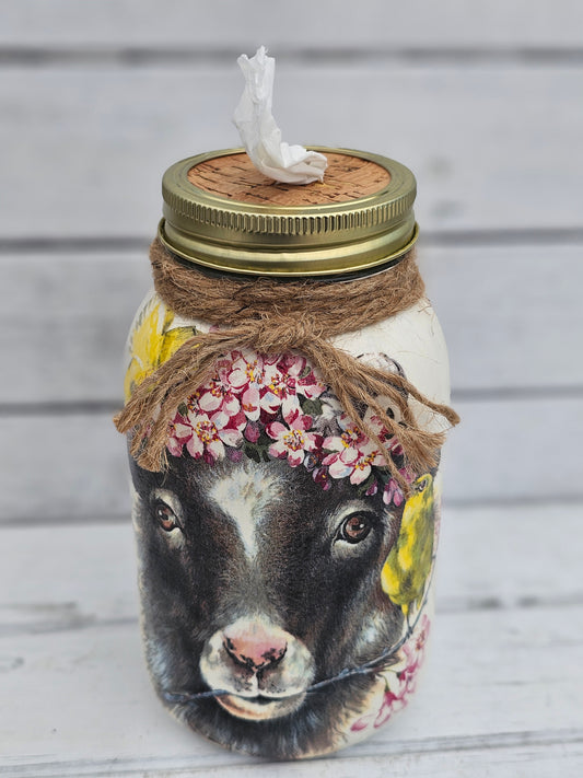 Decorative Tissue Jar ( Farm Animal)