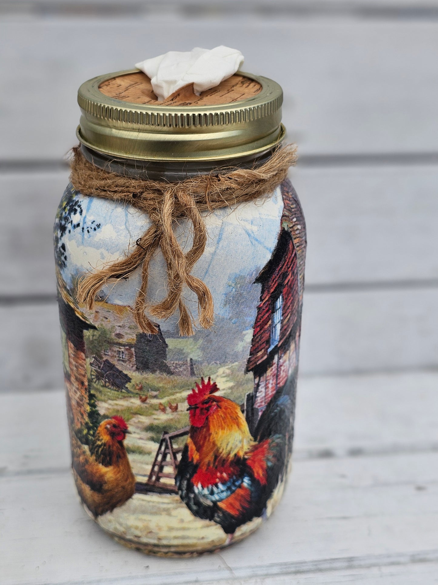 Decorative Tissue Jar (Chicken)