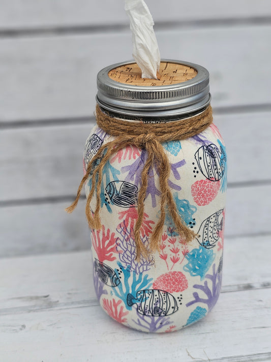 Decorative Tissue Jar (Nautical)